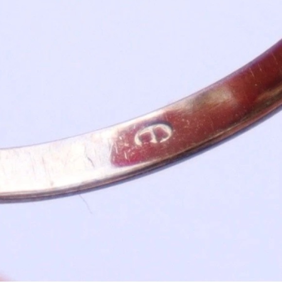 Antique 14k Gold & Silver-Topped Bohemian Garnet Cluster Ring - Picture 8 of 11